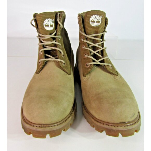 Men’s Timberland Earthkeepers Tan Roll Top Nubuck Leather Boots US Size 9 - Picture 4 of 11